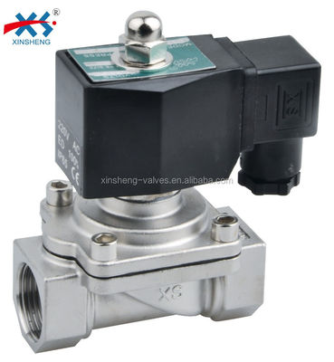 Customizable Voltage PU Stainless Steel 2 Way Hot Water Solenoid Valve Normally Closed