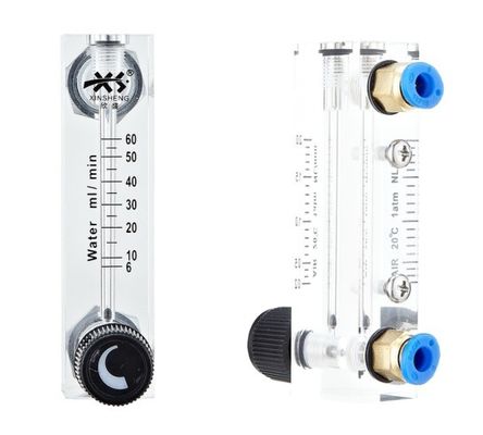 Water and Air Flowmeter 1/4 inch to 1 inch LZM Series Acrylic Panel with ± 4% Accuracy