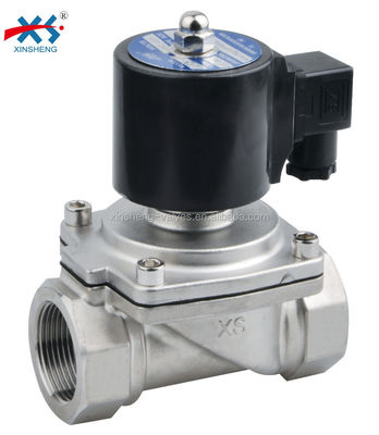 Customizable Voltage PU Stainless Steel 2 Way Hot Water Solenoid Valve Normally Closed