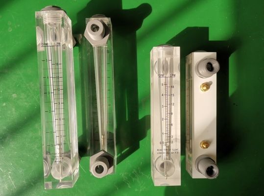Water and Air Flowmeter 1/4 inch to 1 inch LZM Series Acrylic Panel with ± 4% Accuracy