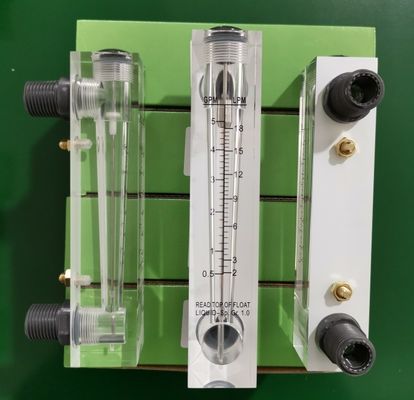 Water and Air Flowmeter 1/4 inch to 1 inch LZM Series Acrylic Panel with ± 4% Accuracy