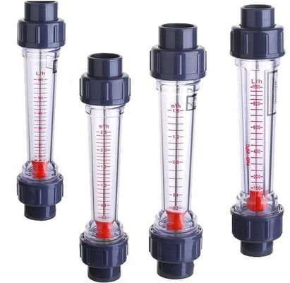 LZS-15 Plastic Tube Rotameter Flow Meter for 10-600l/h Flow Range and 0.6Mpa Pressure