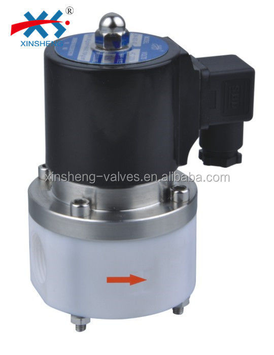 3/8" 1'' Port Size XSFP Series PTFE Solenoid Valve for Strong Acid and Strong Alkali